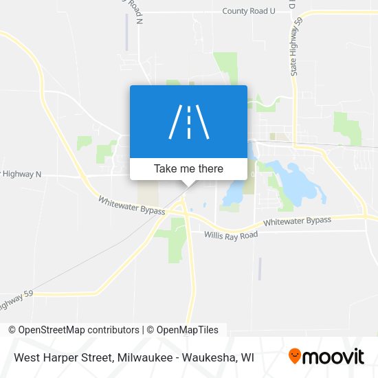 Mapa de West Harper Street