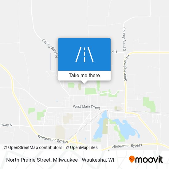 Mapa de North Prairie Street