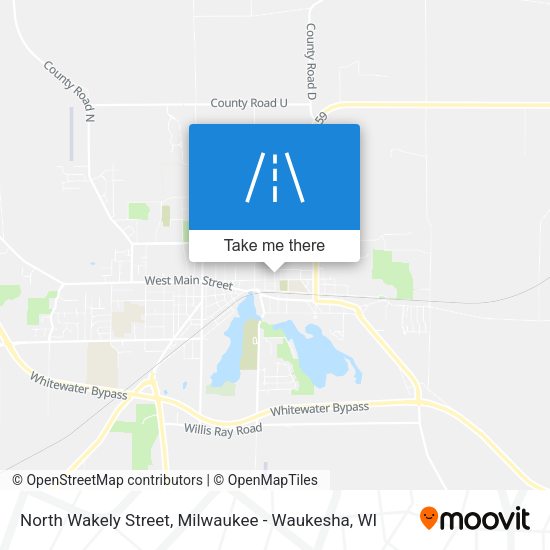 North Wakely Street map
