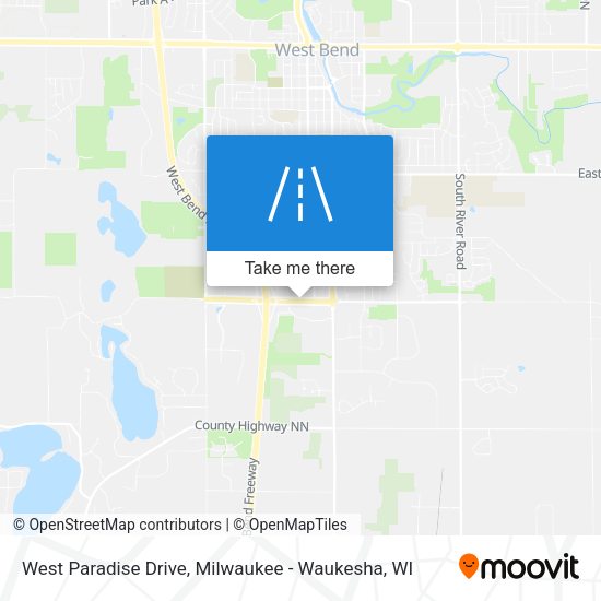 West Paradise Drive map