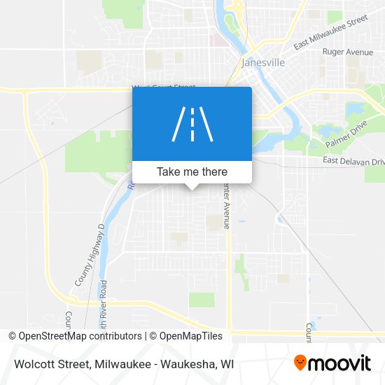 Wolcott Street map