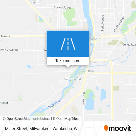 Miller Street map