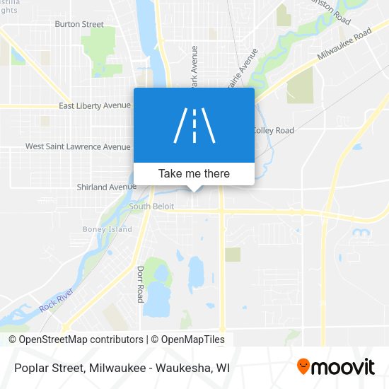 Poplar Street map
