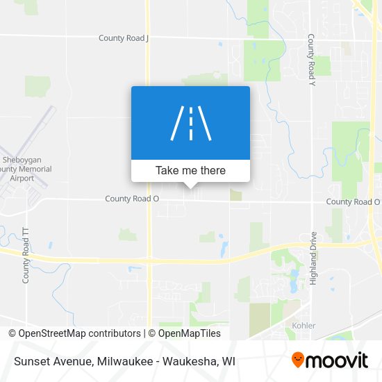 Sunset Avenue map