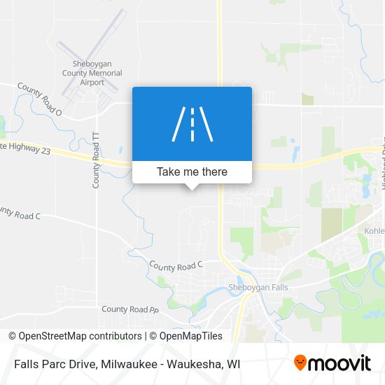 Mapa de Falls Parc Drive