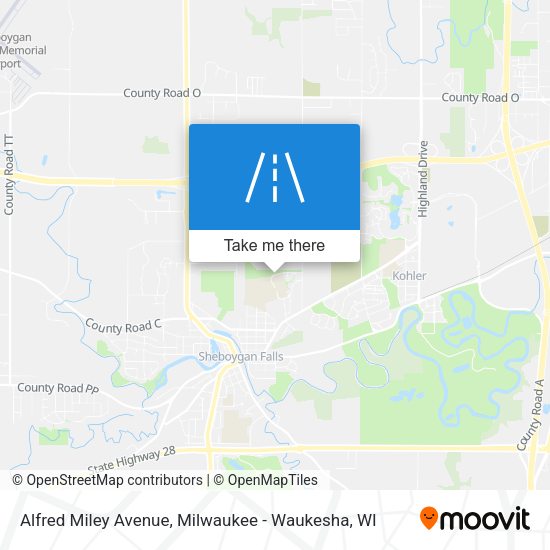 Mapa de Alfred Miley Avenue