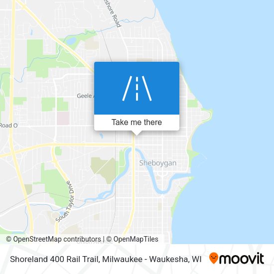 Mapa de Shoreland 400 Rail Trail