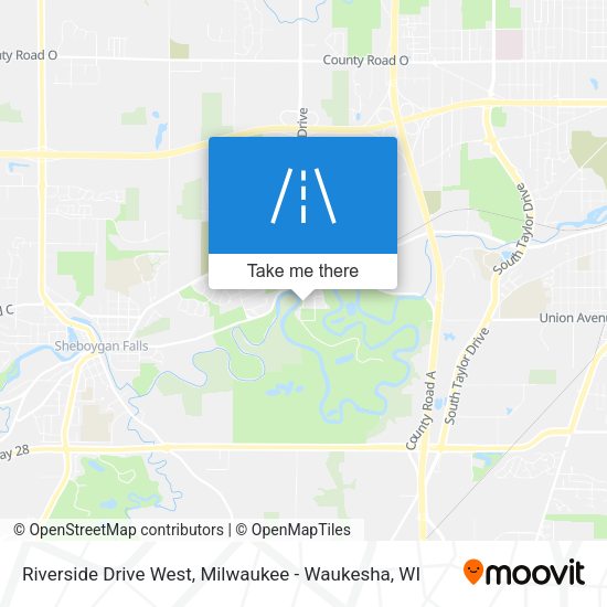 Mapa de Riverside Drive West
