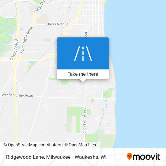 Ridgewood Lane map