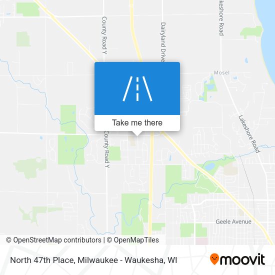 North 47th Place map