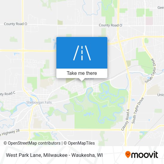 West Park Lane map