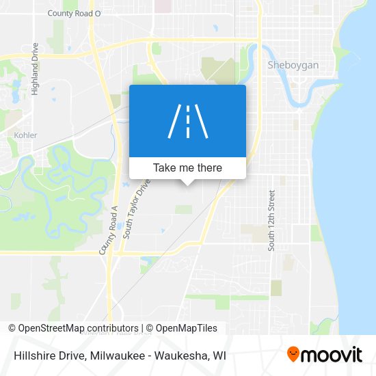 Hillshire Drive map
