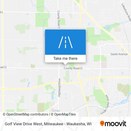 Golf View Drive West map