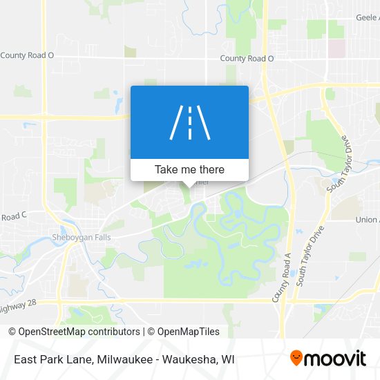 East Park Lane map