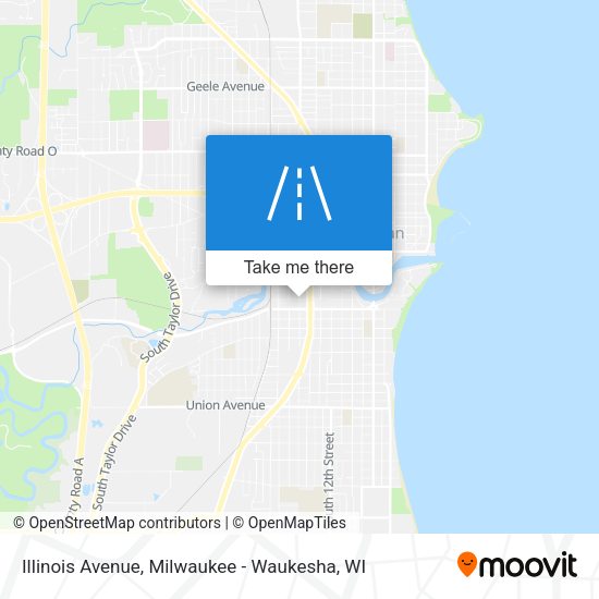 Illinois Avenue map