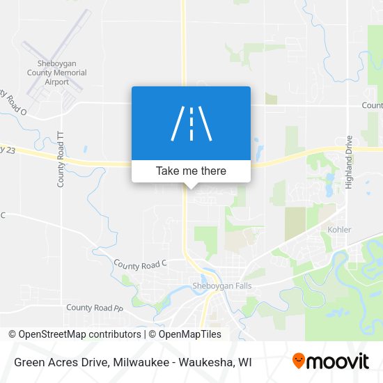 Mapa de Green Acres Drive