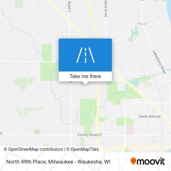 North 49th Place map