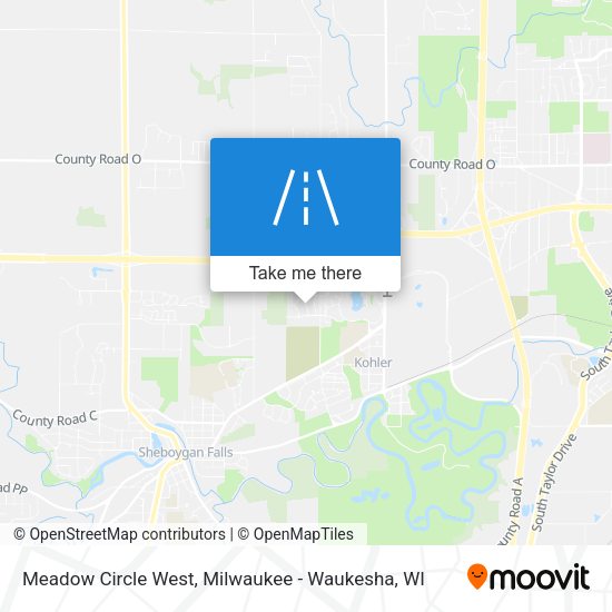 Meadow Circle West map