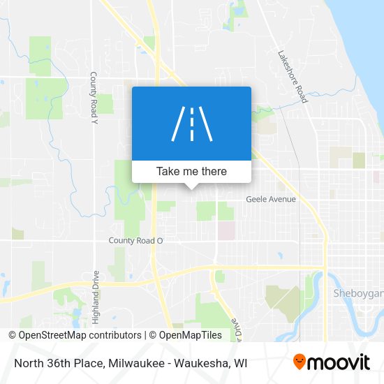 Mapa de North 36th Place