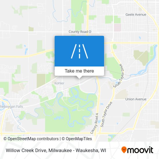 Mapa de Willow Creek Drive
