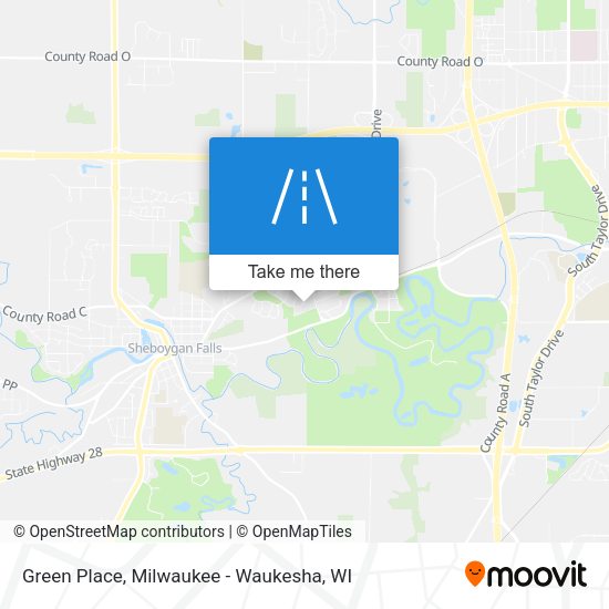Green Place map