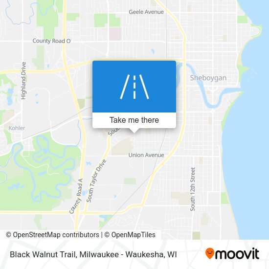 Mapa de Black Walnut Trail