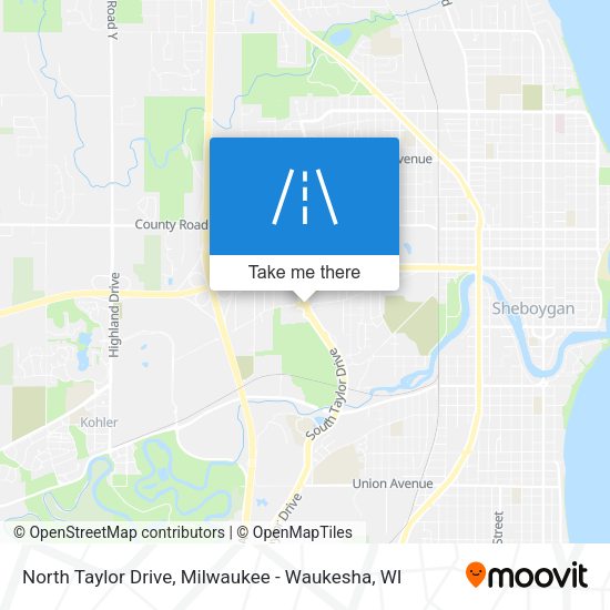 North Taylor Drive map