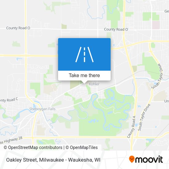 Mapa de Oakley Street