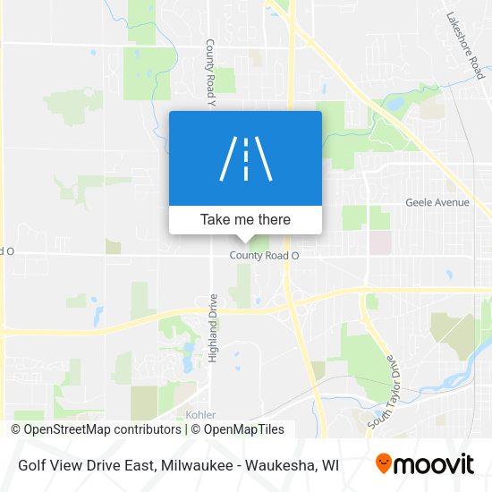Golf View Drive East map