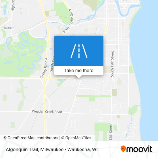 Mapa de Algonquin Trail