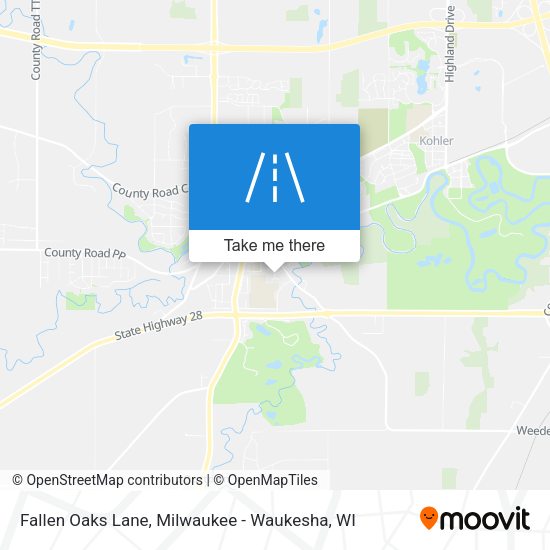 Fallen Oaks Lane map