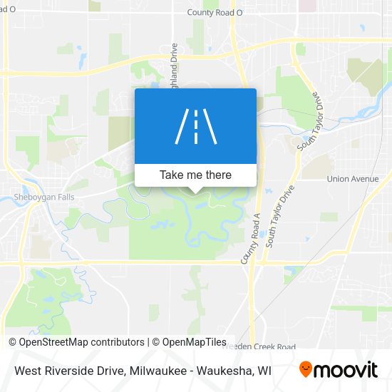 West Riverside Drive map