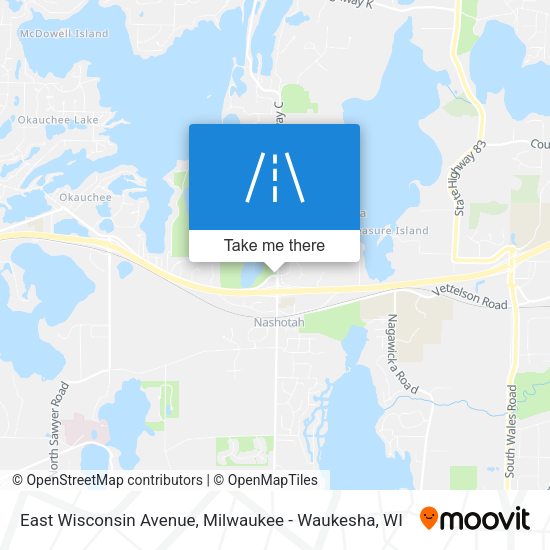 Mapa de East Wisconsin Avenue
