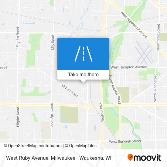 West Ruby Avenue map