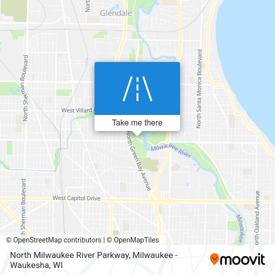 North Milwaukee River Parkway map