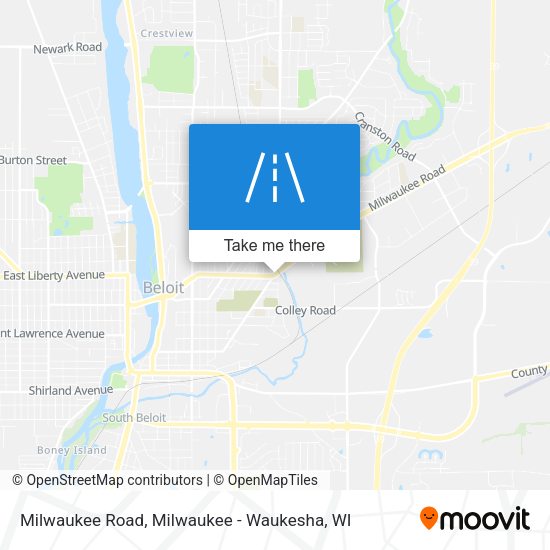 Milwaukee Road map