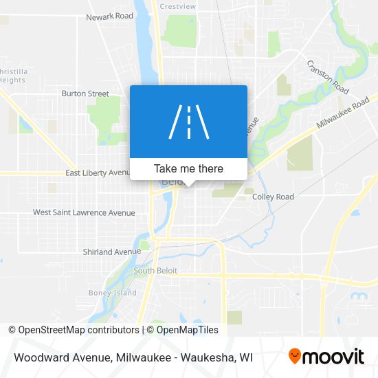 Mapa de Woodward Avenue