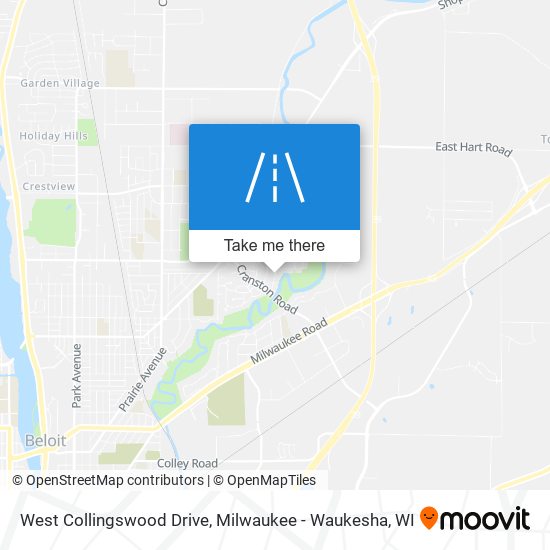West Collingswood Drive map