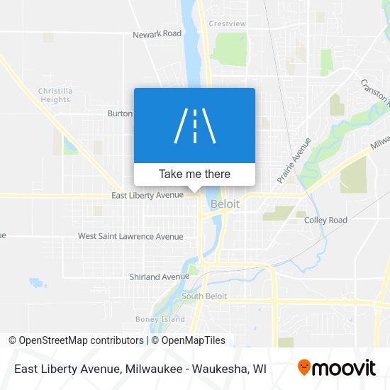 Mapa de East Liberty Avenue
