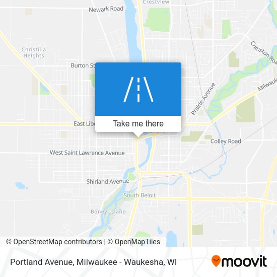 Mapa de Portland Avenue