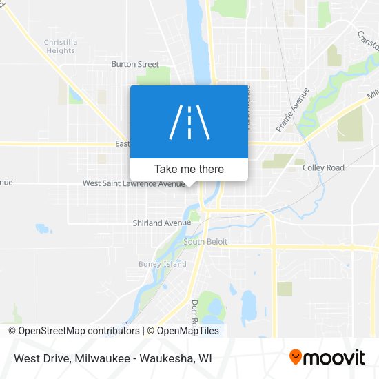 West Drive map
