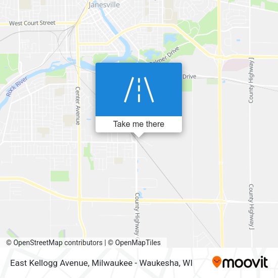 East Kellogg Avenue map