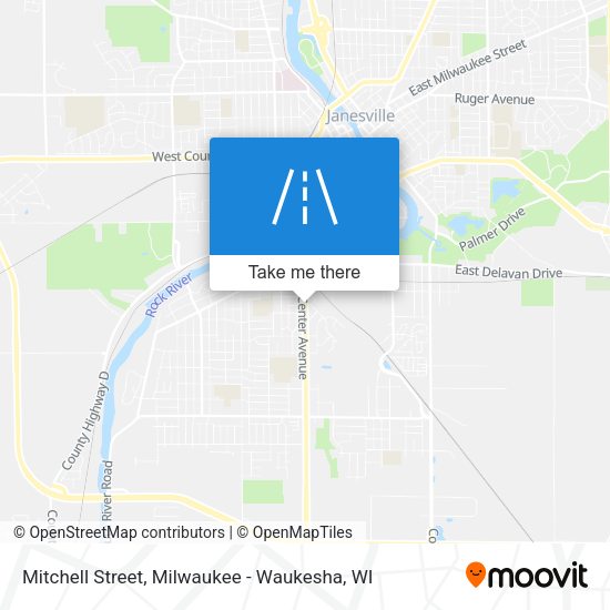 Mitchell Street map