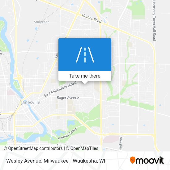 Wesley Avenue map