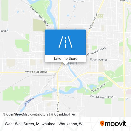 West Wall Street map