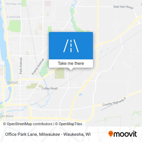 Office Park Lane map