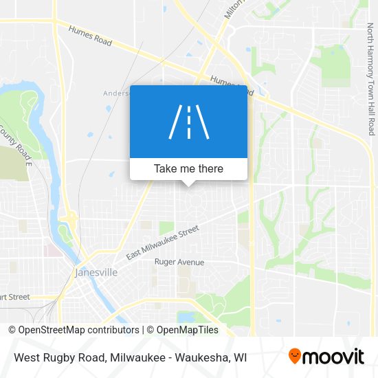 Mapa de West Rugby Road