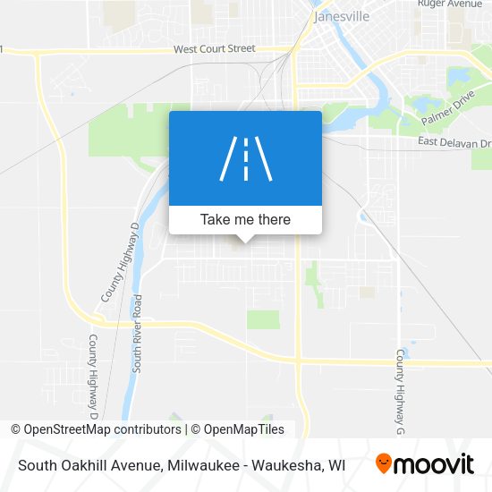 Mapa de South Oakhill Avenue