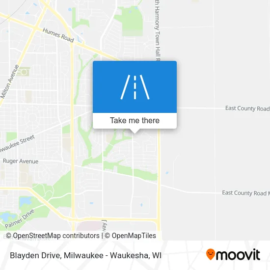Blayden Drive map