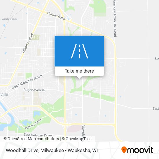 Woodhall Drive map